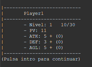 Info Jugador